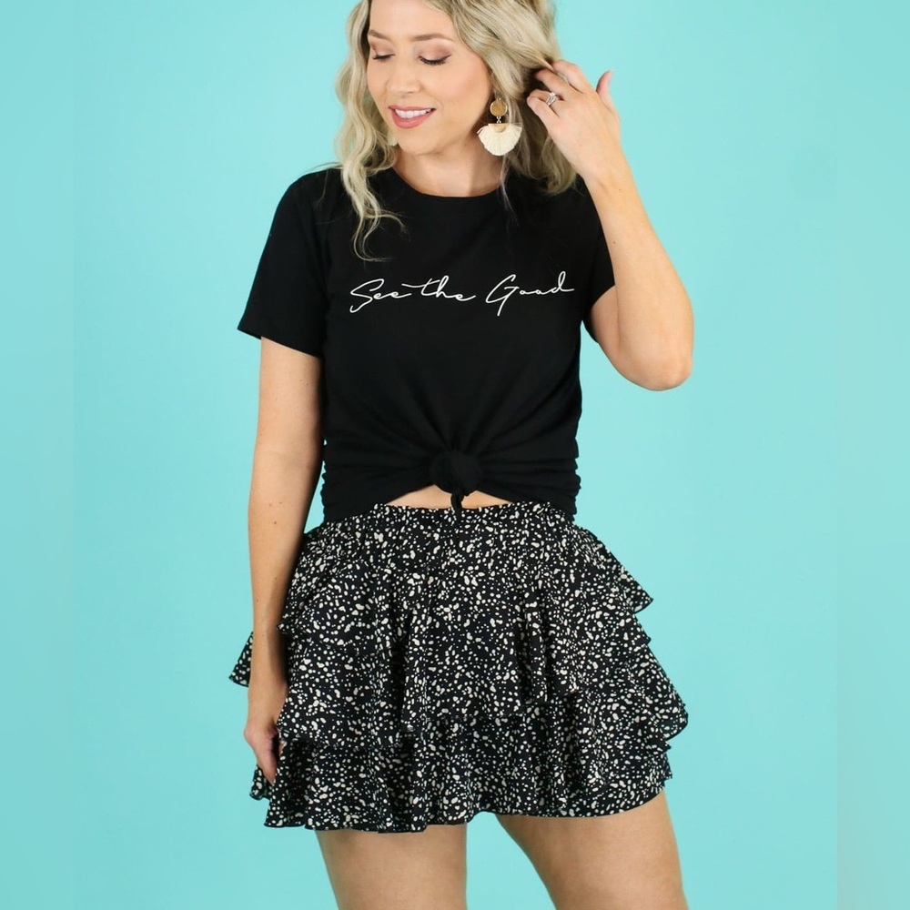 Floral Ruffle Skort